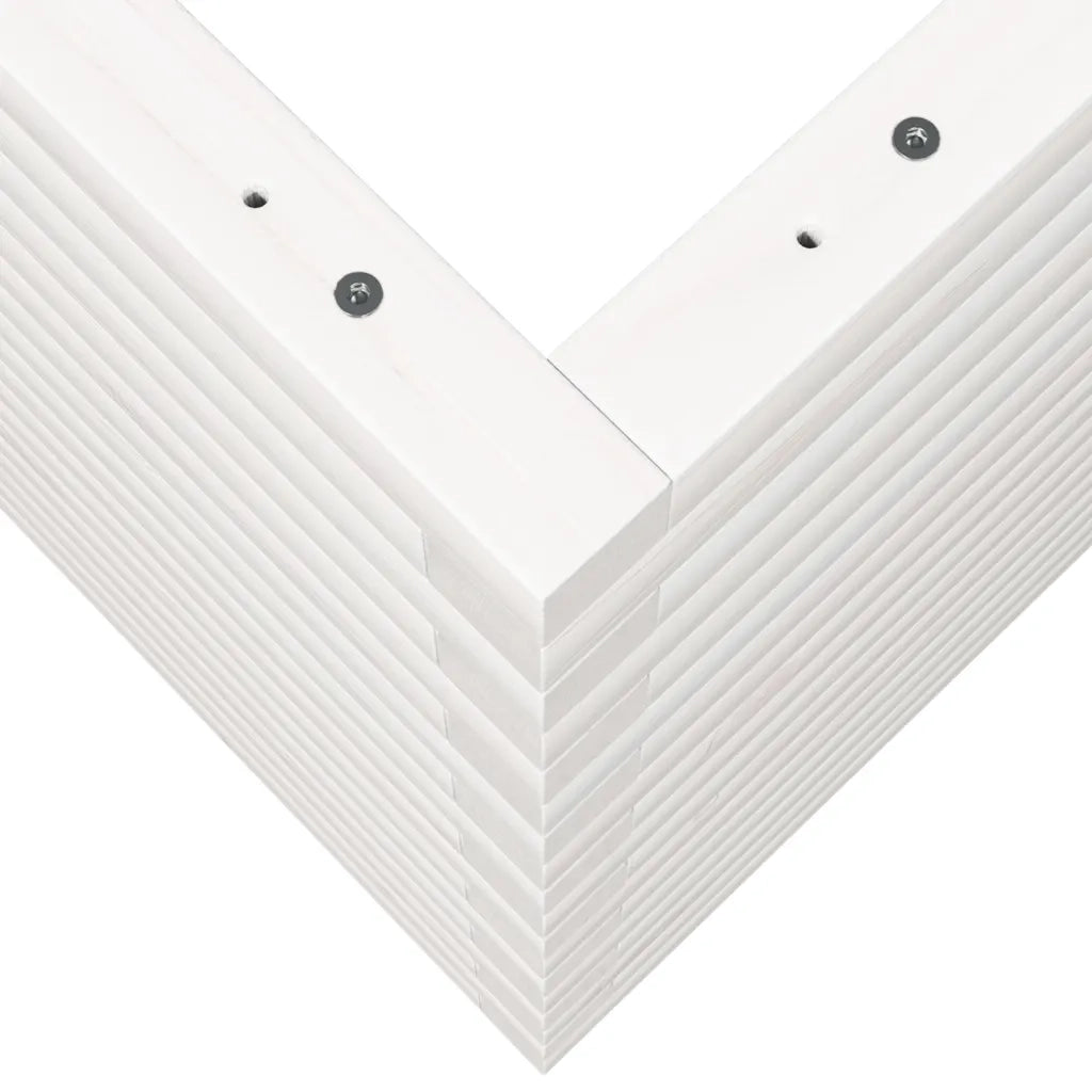 Fioriera da Giardino-Vaso da Esterno Bianca 90x60x68,5cm Legno Massello di Pino