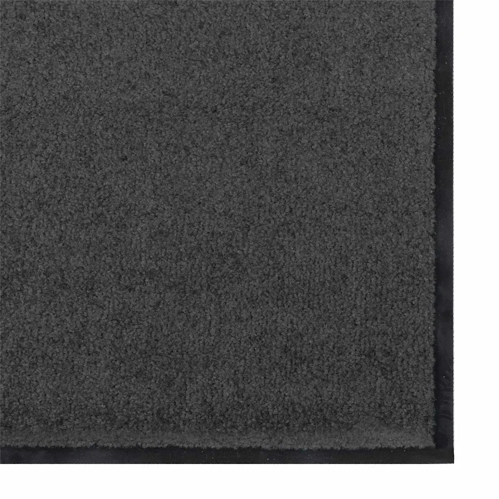 Tappetino Antracite e Nero 120 x 180 cm Polipropilene e vinile 4100766