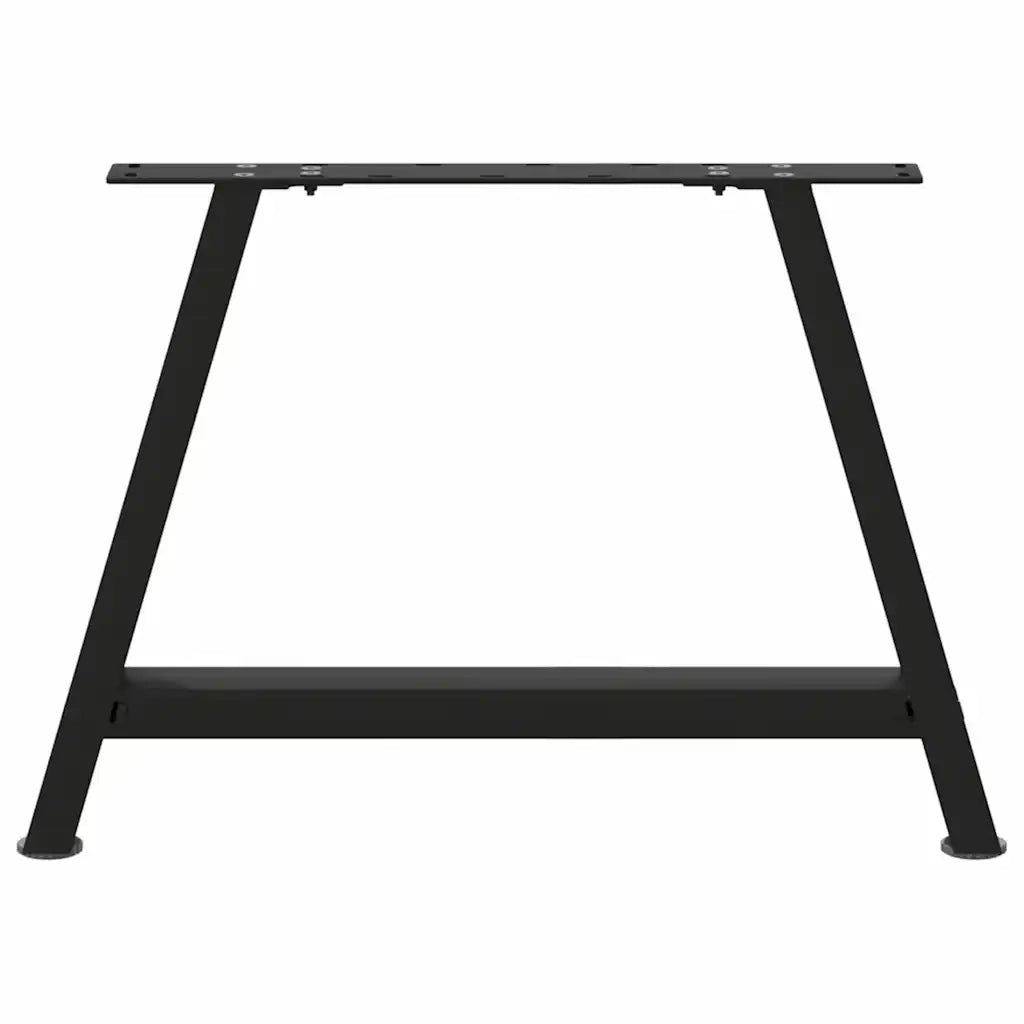 Gambe per Tavolino da Caff¨¨ a Forma di A 2 pz | Piede del tavolo Nere 70x(42-43) cm Acciaio
