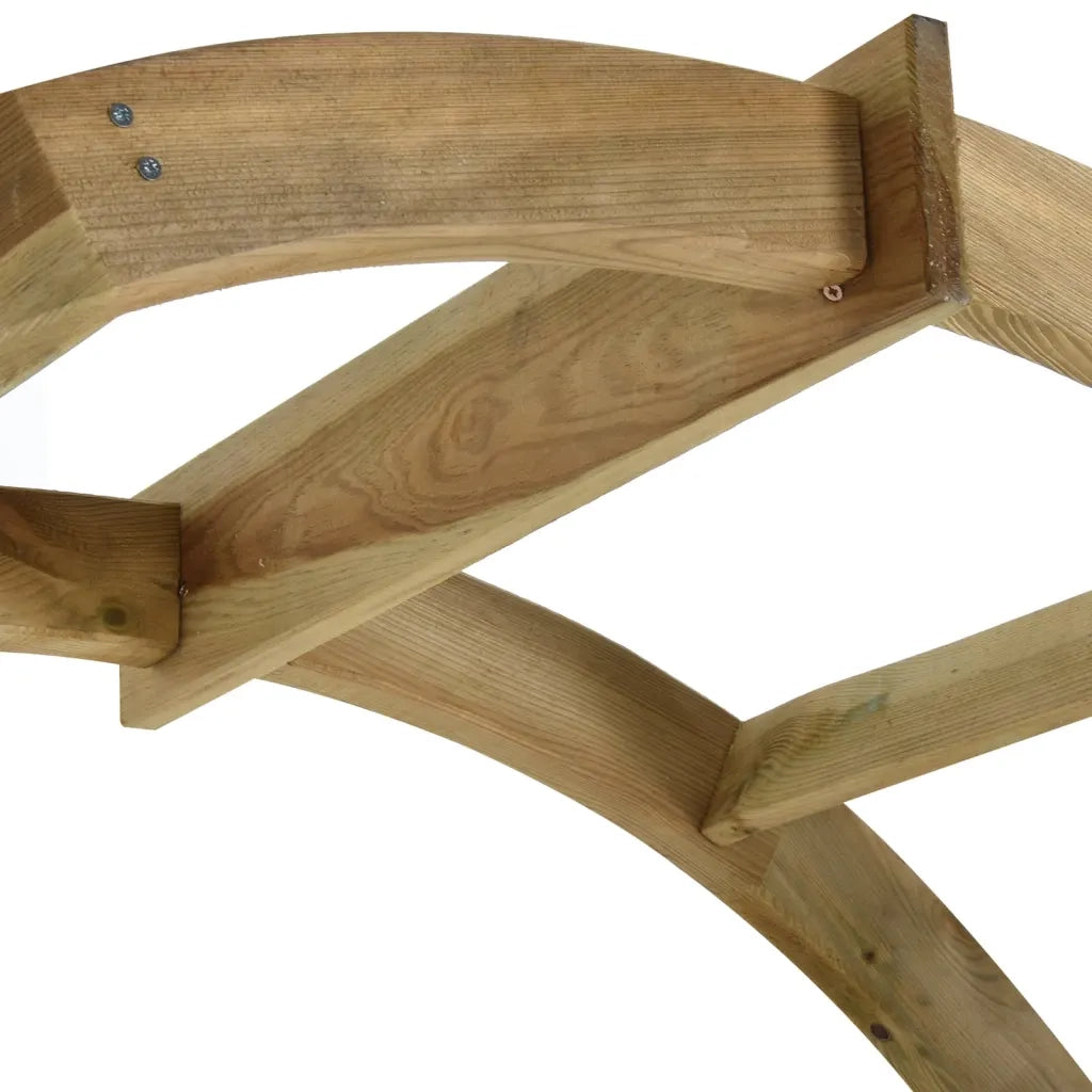 Arco a Traliccio in Legno di Pino Impregnato Verde 43256