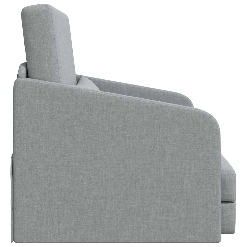Divano letto-Sofa Letto-Daybed Grigio chiaro 65 x 80 x 83 cm Tessuto
