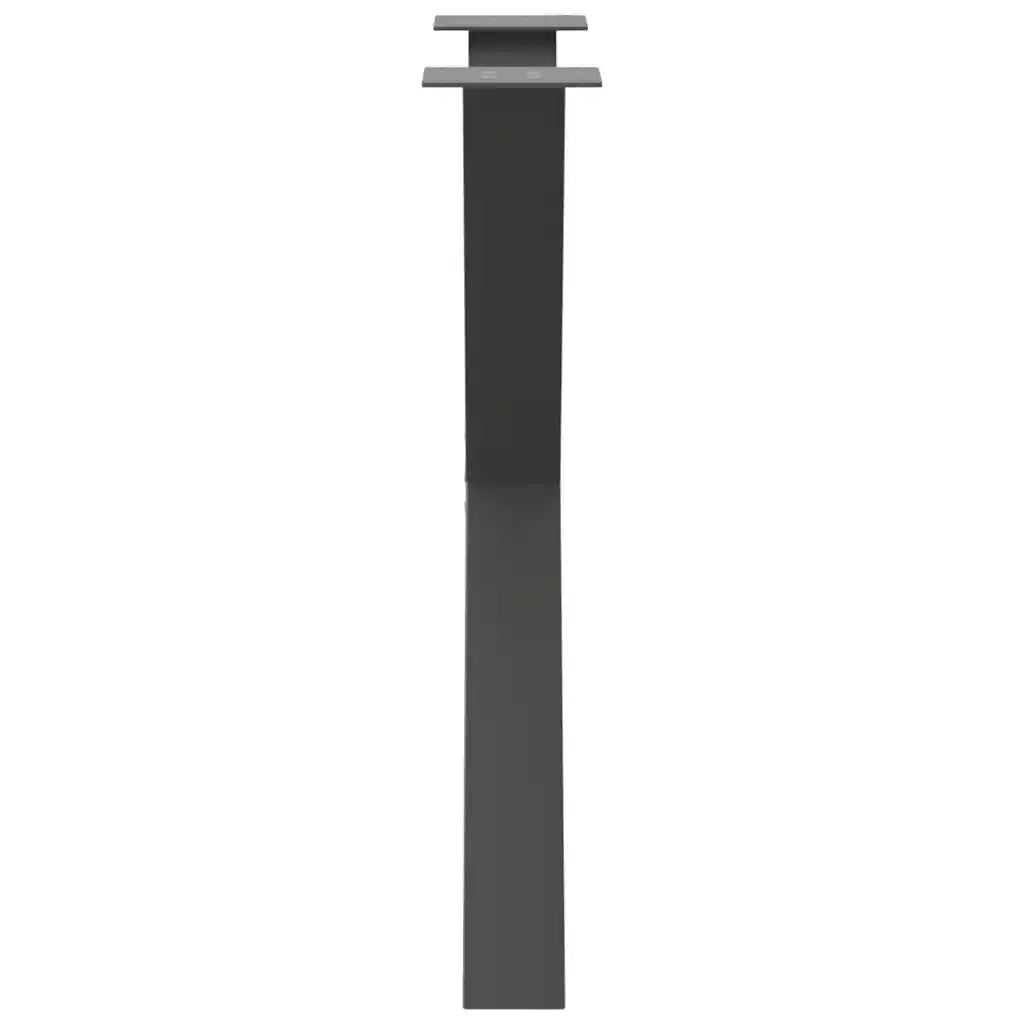 Gambe per tavolo da pranzo a forma di X 3 pz Antracite 70x(72-73) cm Acciaio 4012990