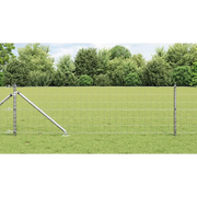 Recinzione con Posto Argento 0,6 x 25 m Acciaio