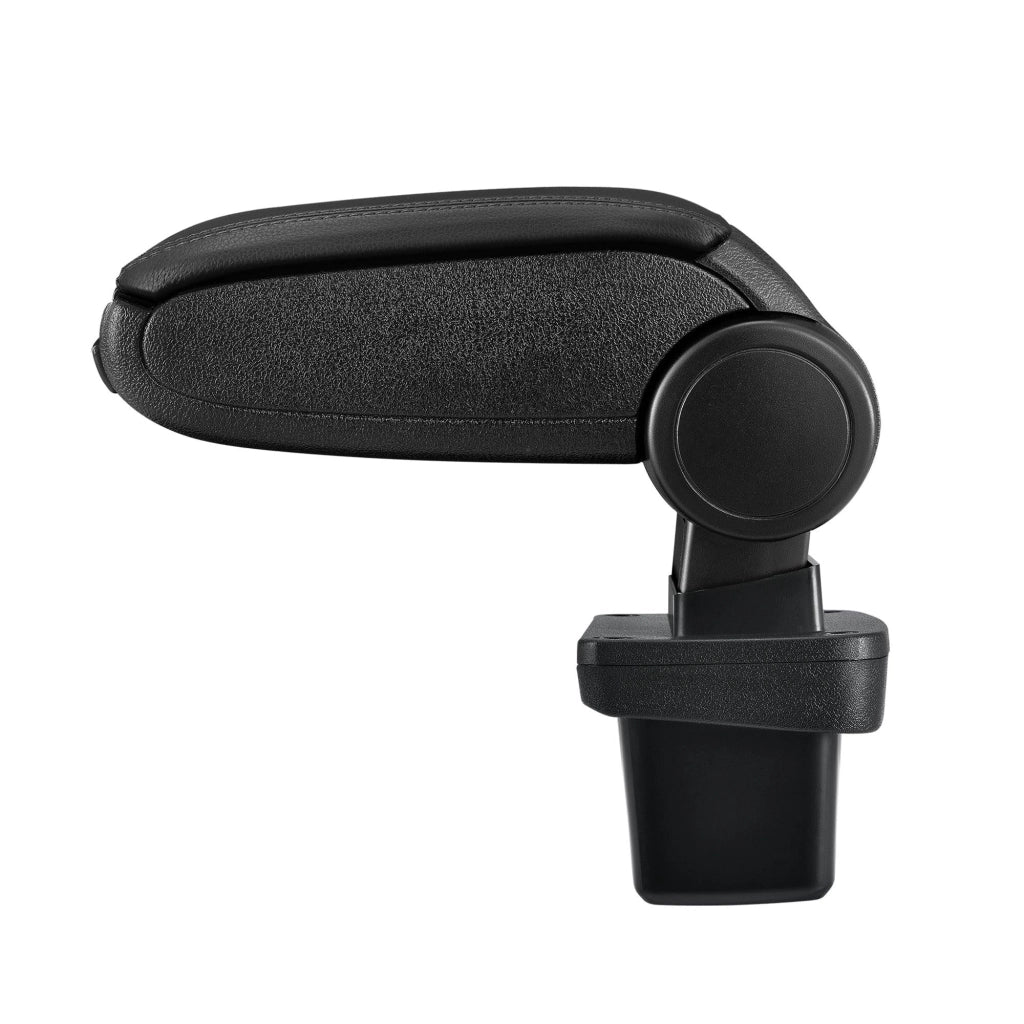 Bracciolo centrale per VW Golf 7 con scomparto imbottito in similpelle nera con cuciture nere 03_0000741