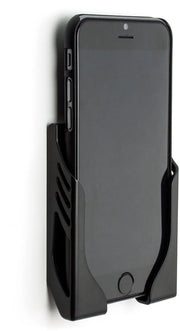 Beiglietto per iPhone 12, 12 Pro, Pro Max, 12 Mini, 11, 11 Pro, 11 Pro Max, XS, XS Max, XR, X, 8/7/6S/6, 8/7/6 Plus con adesivi 3M - Beiglietto per parete senza danni [nero]