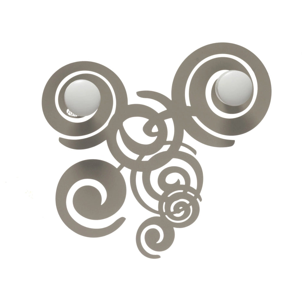 Appendiabiti di design Ganci da parete con riccioli Arabesque Sabbia