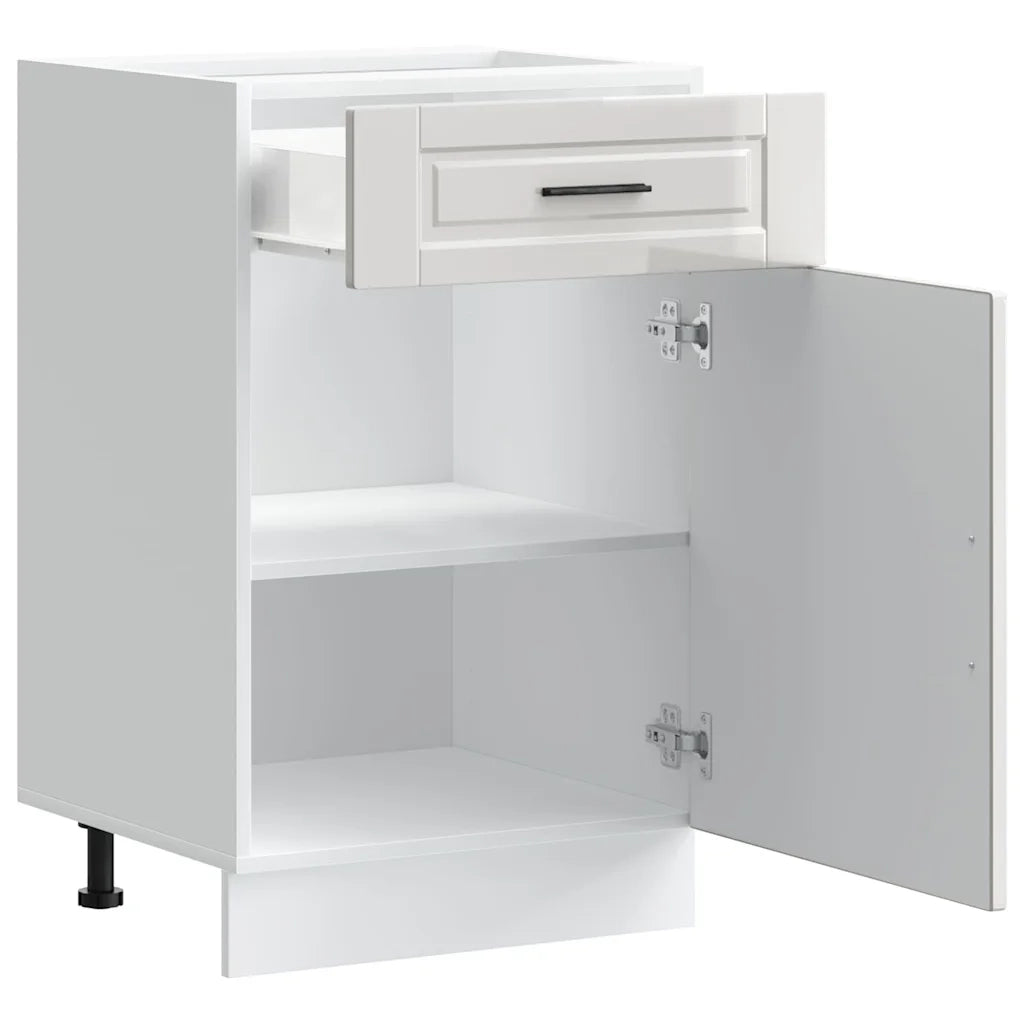 Pensile da cucina | Base da Cucina Porto Bianco Lucido in Legno Multistrato