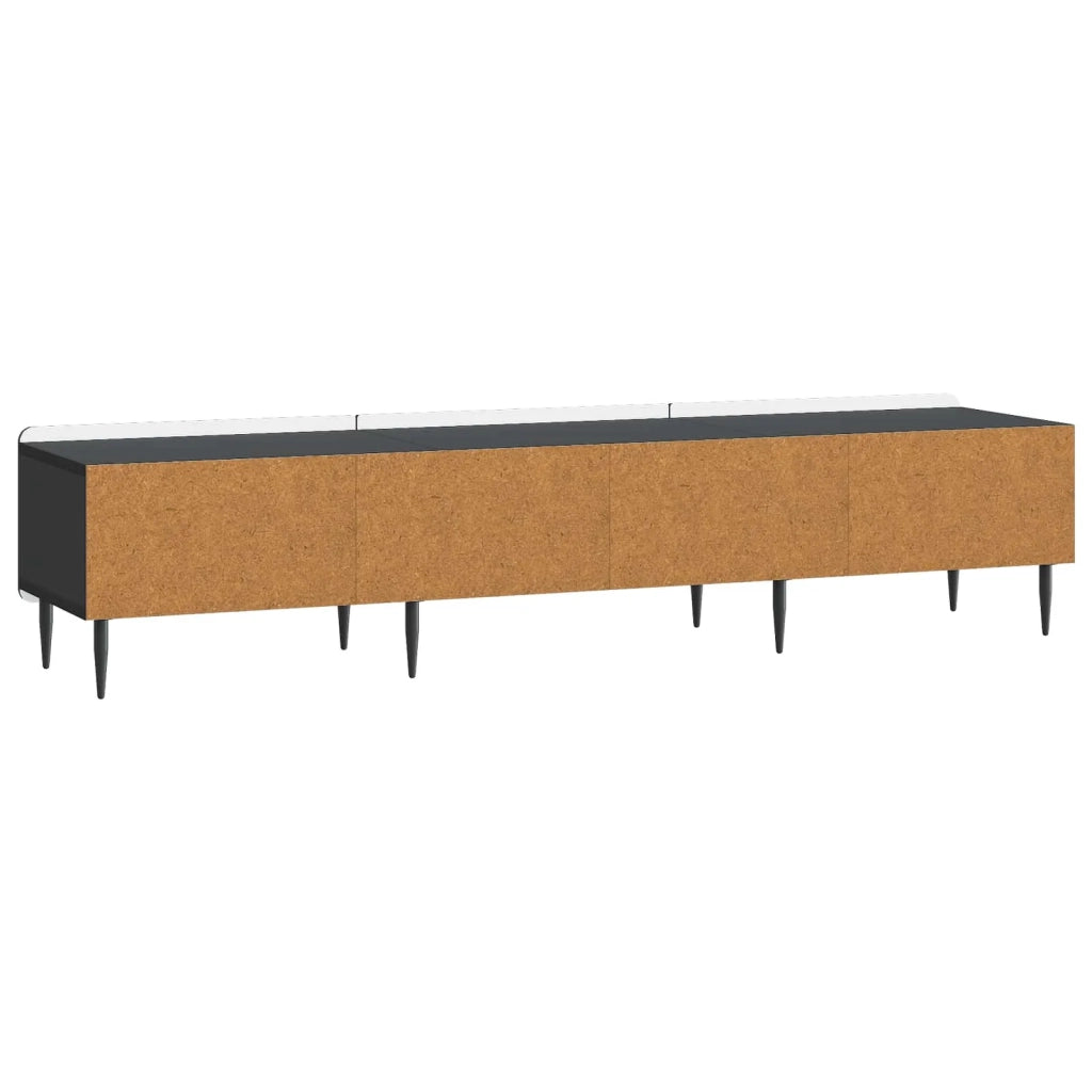 Mobile TV | Armadietto TV | Mobile Porta TV Nero 147 x 34,5 x 32 cm Legno ingegnerizzato