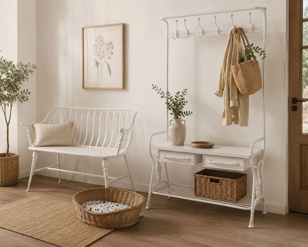 Lettino per animali domestici in vimini marrone 70x50x14/22 cm