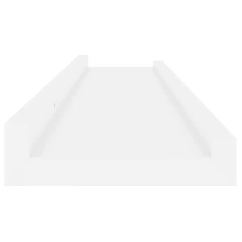 4 pz Mensole da Parete | Scaffali a Parete | Ripiano a parete Bianco Lucido 80x9x3 cm