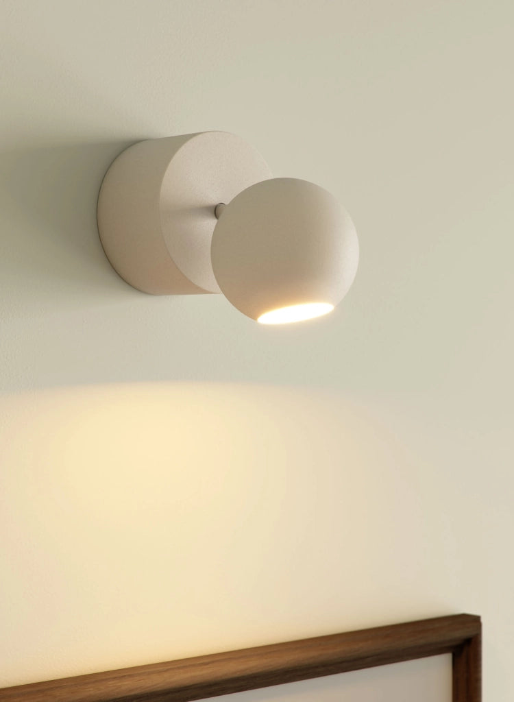 Mini Bora Surface 4,5W 38º 3000K Nero Opaco - Faretto LED sferico orientabile da soffitto - Beneito & Faure - Design Professionale