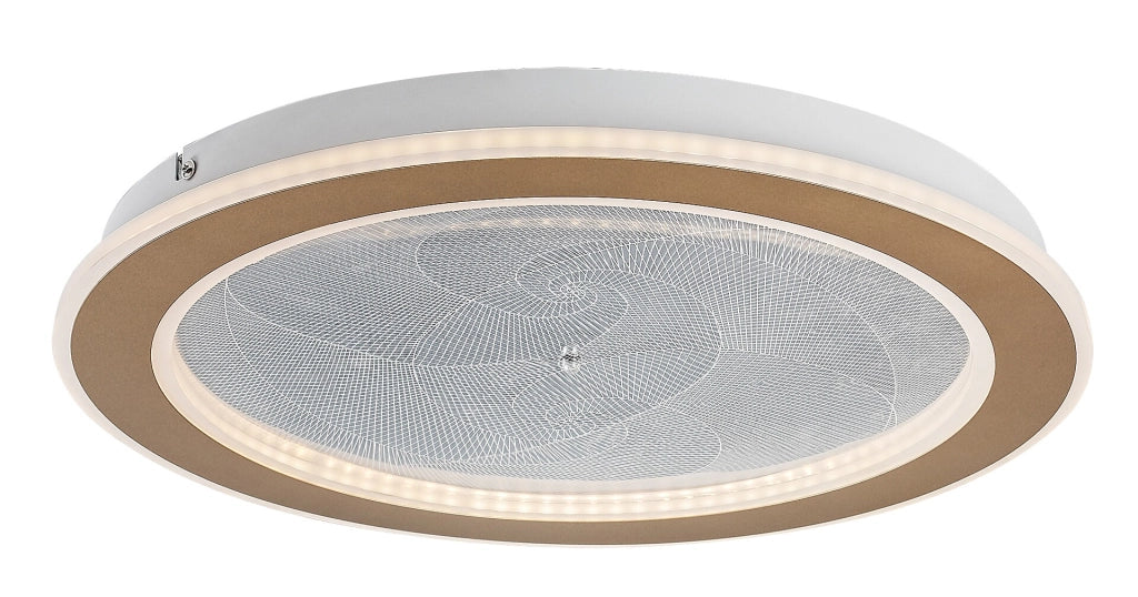 Plafoniera LED integrato Efrael oro tonda Rabalux