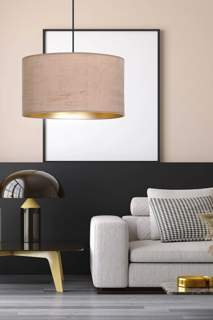 Lampada sospensione Emibig Hilde E27 Ø35 rosa oro nera