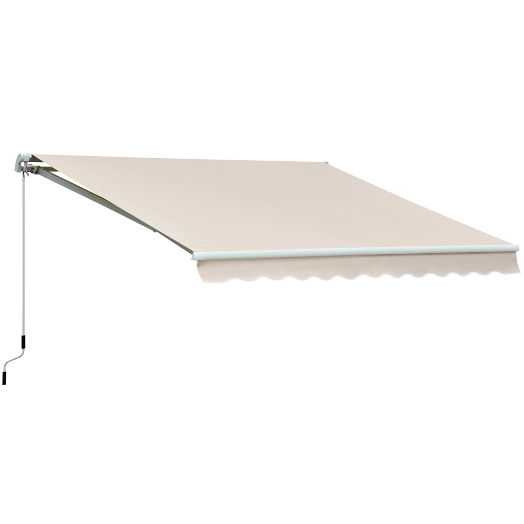 Tenda da Sole Avvolgibile con Manovella ¨C Xylo ¨C Beige 3x2.5m Metallo Poliestere