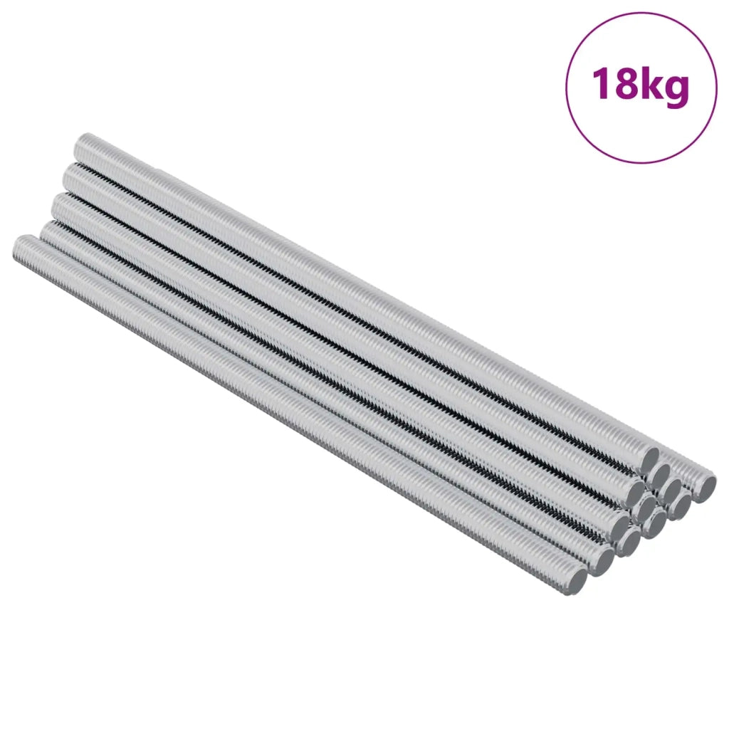 Asta Filettata 800 pcs Argento Acciaio 864438