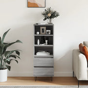 Credenza Grigio Sonoma 40x36x110 cm in Legno Multistrato 831514