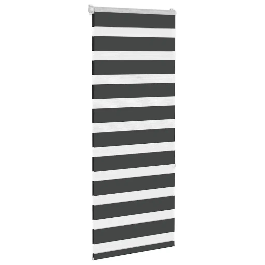 Tenda a Rullo Zebra Nero Larghezza Tessuto 55,9 cm Poliestere 4014227