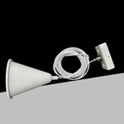 Trade Shop - Cavo Fili Per Lampada 3 Mt Elemento Di Sospensione Per Binario Trifase Bianco Gf-b3m -