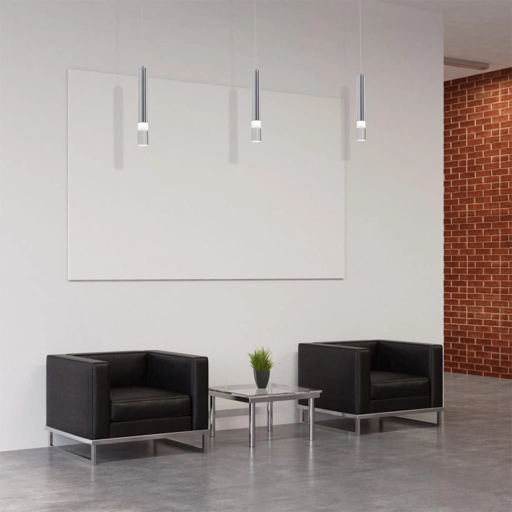 Lampada sospensione LED Milagro ICE ML321 cromo 5W