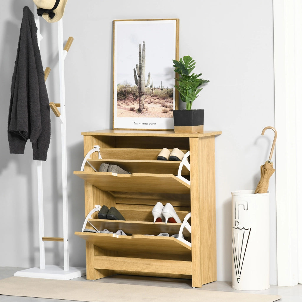 Scarpiera ¨C Minimal ¨C Bianco 2 Porte 2 Ripiani