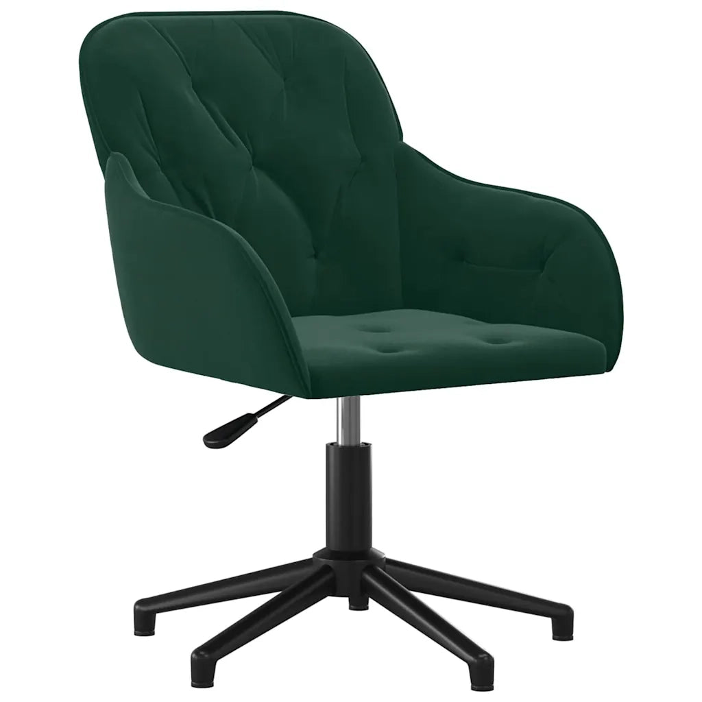 Sedie da Pranzo Girevoli 2 pz Verde Scuro in Velluto 3103379