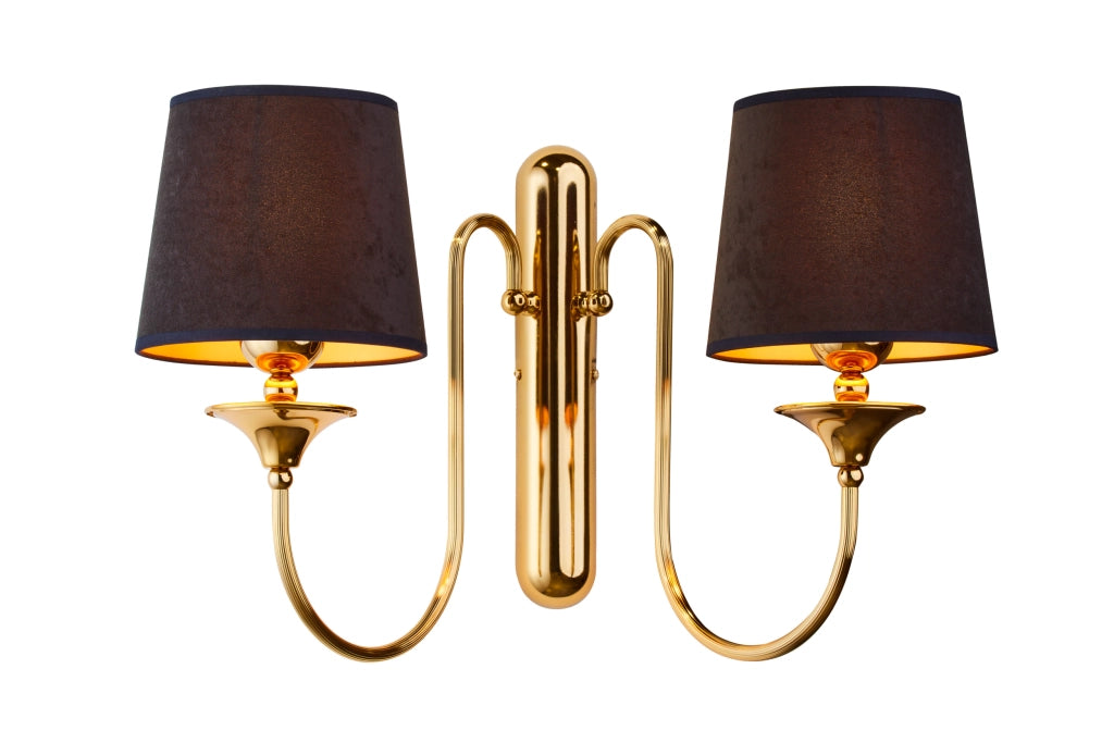 Applique classica ottone dorato 2 bracci E27 Jupiter