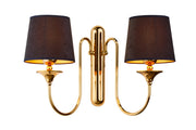 Applique classica ottone dorato 2 bracci E27 Jupiter