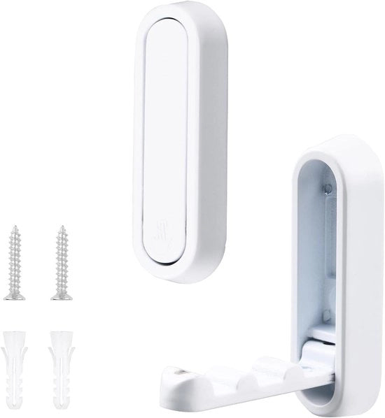 Hanger per asciugamani opvolutile con supporto a molla e ganci a molla anti-scivolo per 2 pezzi - progettato per l'assemblaggio e l'asportabilità - design duraturo