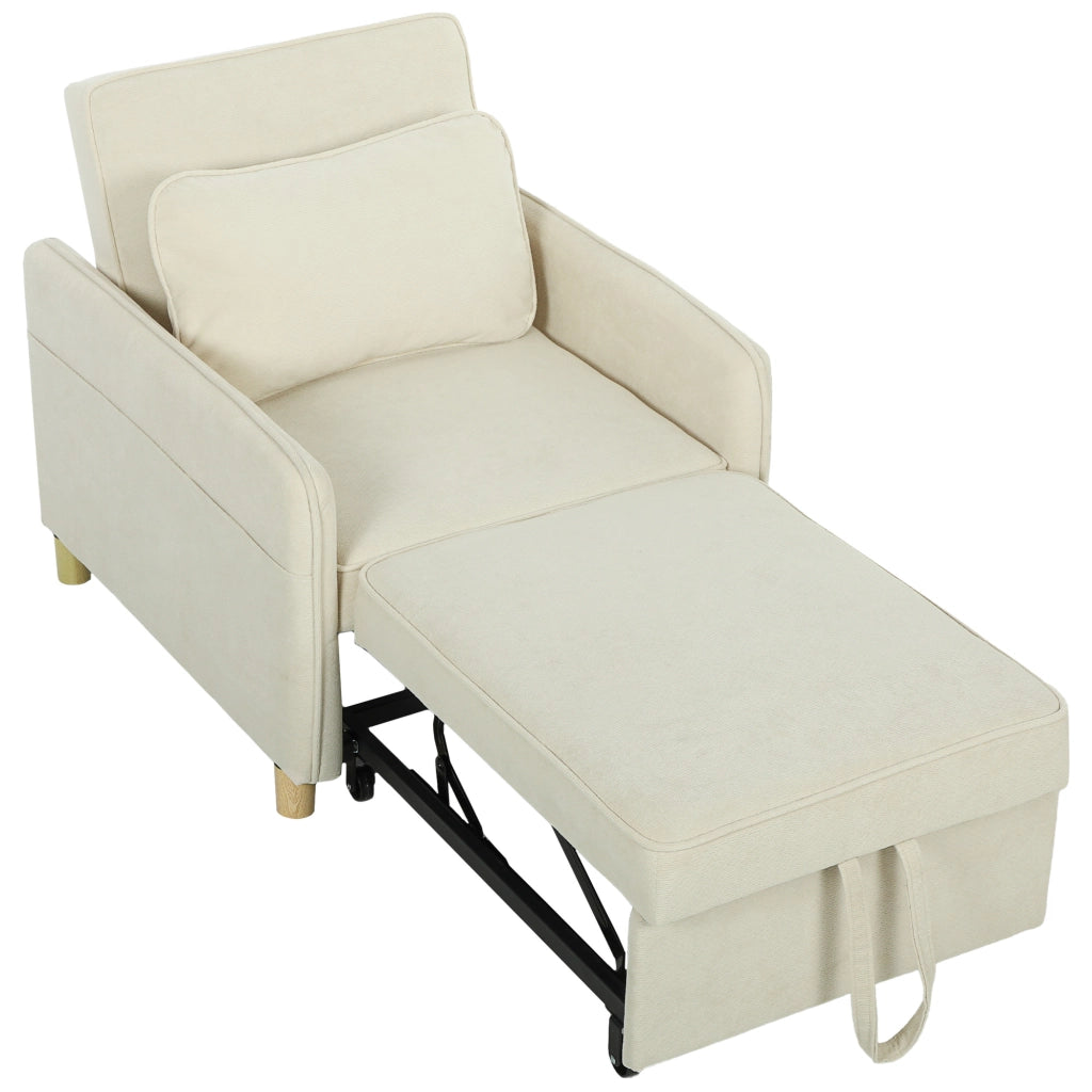 Sedia letto imbottita ¨C Minimal ¨C beige
