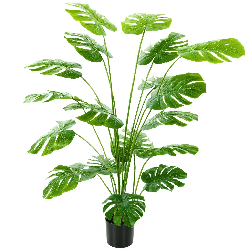 Pianta artificiale Monstera Deliciosa ¨C Xylo ¨C con vaso, altezza 150 cm, verde