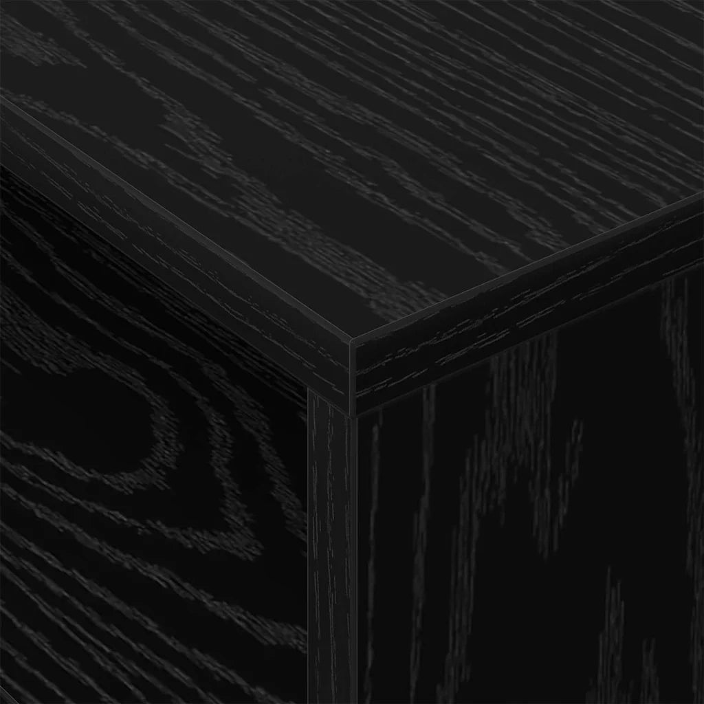 Tavolino 2 pcs Rovere Nero 40,5 x 40 x 45 cm Legno multistrato 890915
