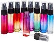 Sprayfles in Miniatura da 10ml - 9 Stuks - Flaconi di Parfum in Vetro - Spray a Vuoto - Gradiente di Colore