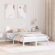 Struttura del letto Bianco 135 x 190 cm Legno massello di pino