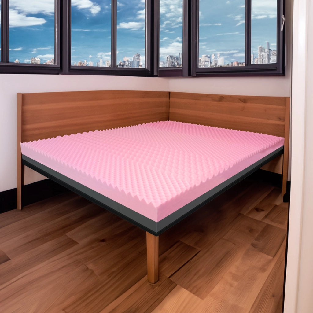 Topper MEMORY + Topper rigido ORTOPEDICO ALTO 8 cm | TOPPER MEMORY e RIGIDO singolo 80X195 Cm | Topper senza tessuto di rivestimento CAPOVOLGIBILE- MOD. DUAL H8
