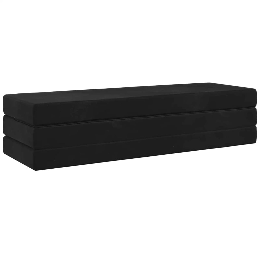 Divano Letto Pieghevole 180 x 67 x 45 cm Nero 900255