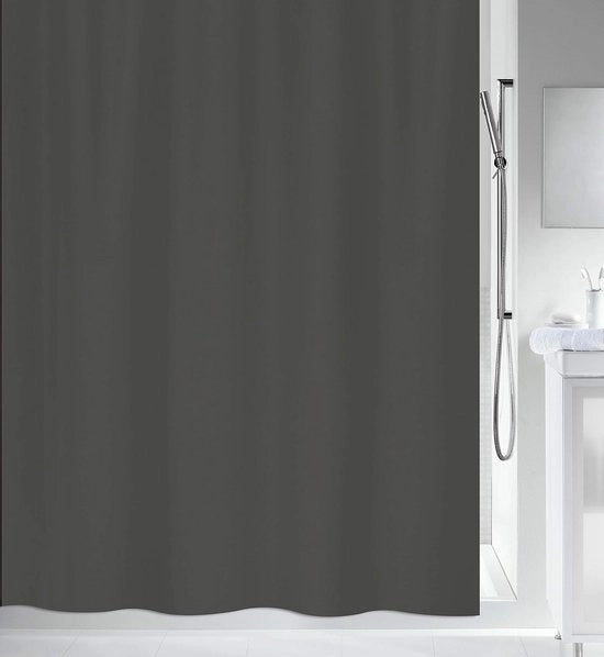 Douchegordijn antischimmel - Antibacteriale e impermeabile - Lavabile polyester - 180x180cm - Antracite
