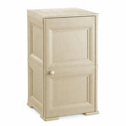 MOBILE BAGNO SALVASPAZIO 2 ANTE IN PLASTICA ANGORA 40X43X85,5 CM – ARMADIETTO CONTENITORE CON RIPIANO INTERNO PER ASCIUGAMANI, CARTA IGIENICA E ORGANIZZAZIONE BAGNO