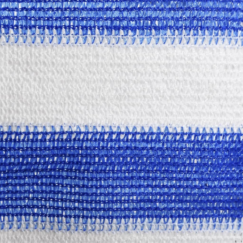 Schermo per balcone schermo per la privacy 90 x 400 cm HDPE blu e bianco 02_0010126
