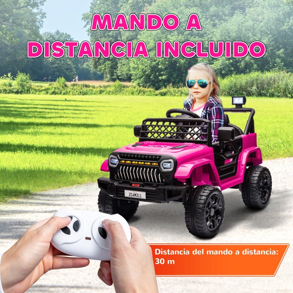 Auto Elettrica per Bambini con Telecomando ¨C Zephmum ¨C Rosa 12V