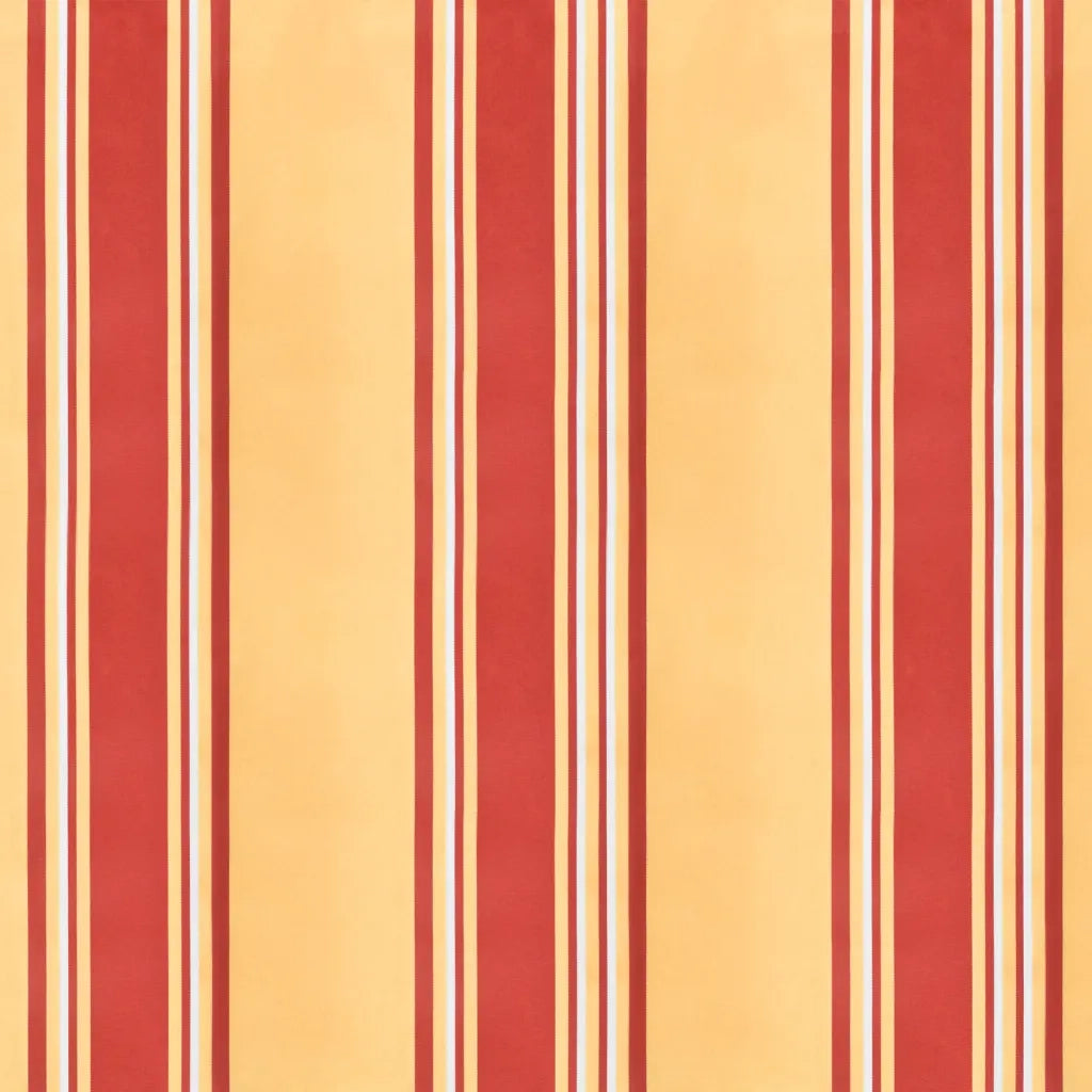 Tessuto Ricambio per Mantovana Tenda Righe Giallo Arancione 5 m 367796