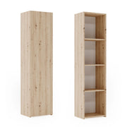 Libreria chiusa LONI 160x40 cm rovere Artisan con anta e ripiani interni