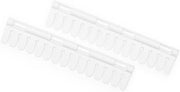 Organizzatore per asciugatura senza chiodi per reggiseni calze e intimo Set di 2 tenitori Bianco