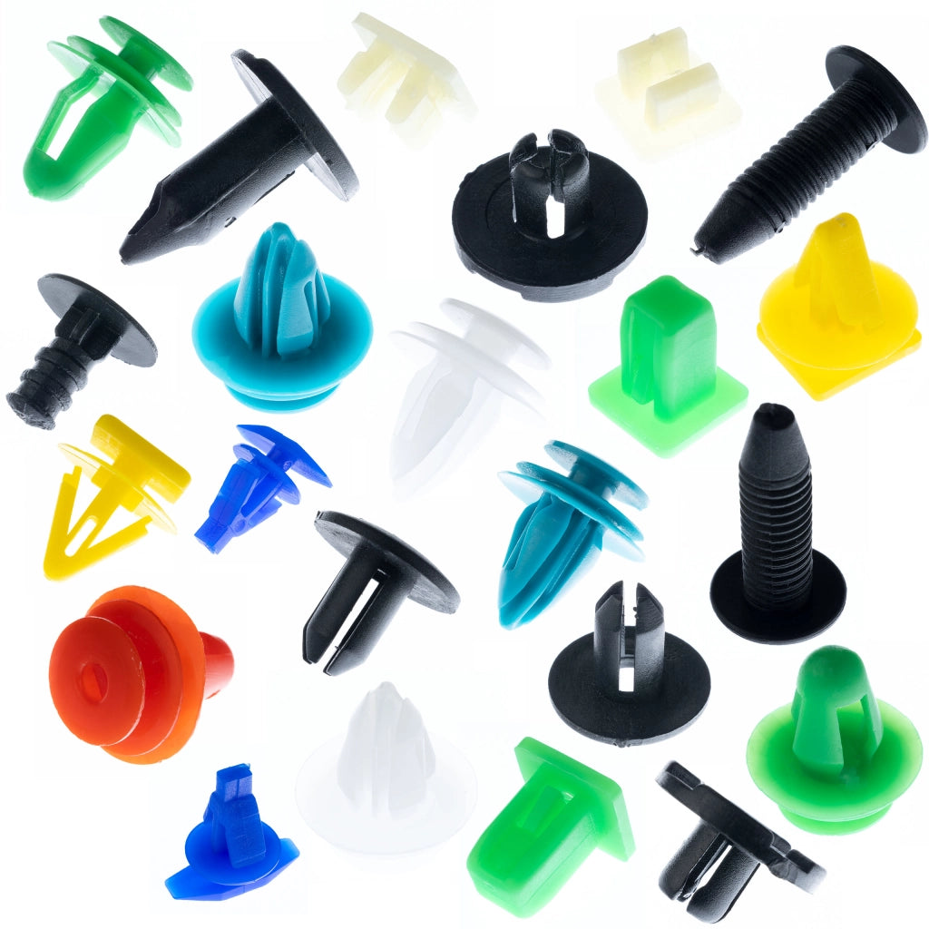 Set di Rivetti Universali per Auto Rosfix – 1000 Pezzi | Materiale Plastico, Multicolore, Lunghezza 1-4 cm