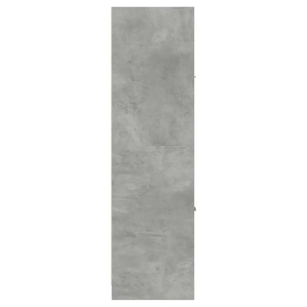 Mobiletto da farmacia multifunzionale contenitore 30 x 41 x 144,5 cm legno composito grigio cemento 02_0050622