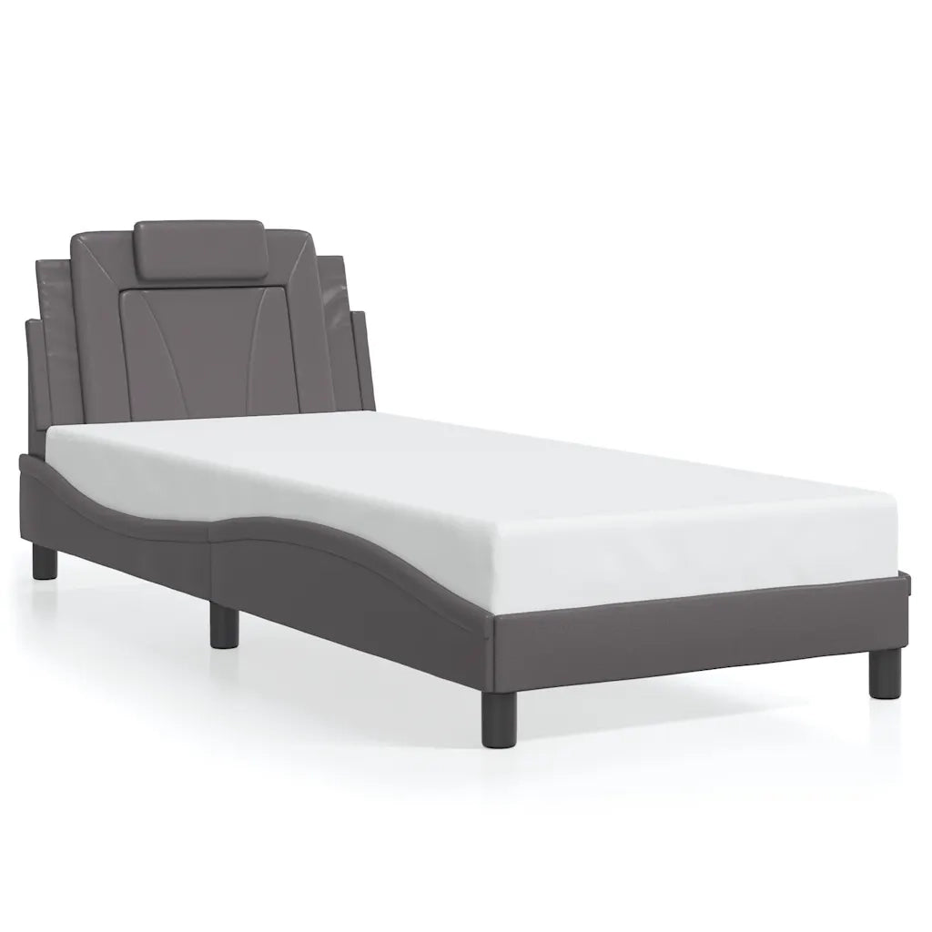 Giroletto Viana senza Materasso Crema 90x200 cm in Similpelle