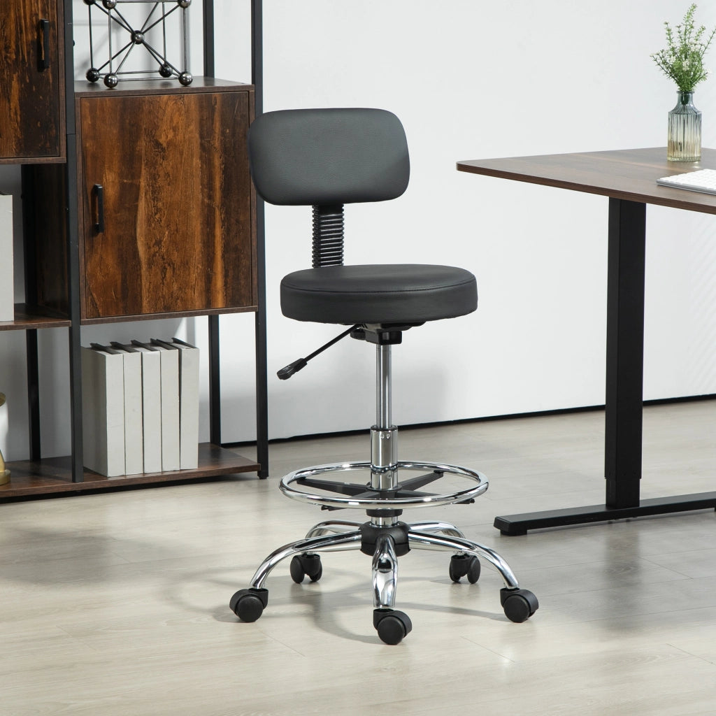 Sedia da ufficio, sedia ergonomica da disegno, sedia per computer regolabile in altezza con poggiapiedi, sedia da scrivania, sedia girevole per