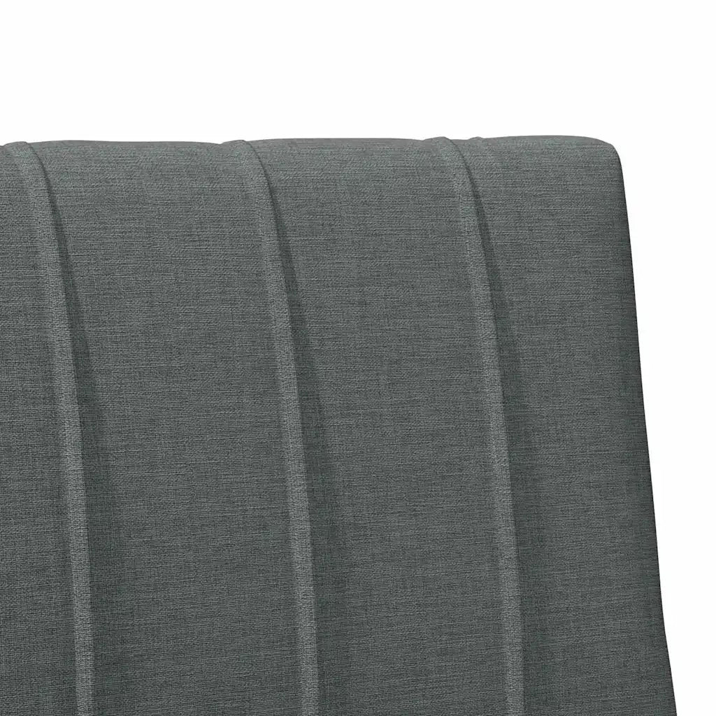 Testiera | Testata imbottita Grigio scuro 80 cm Pino massello