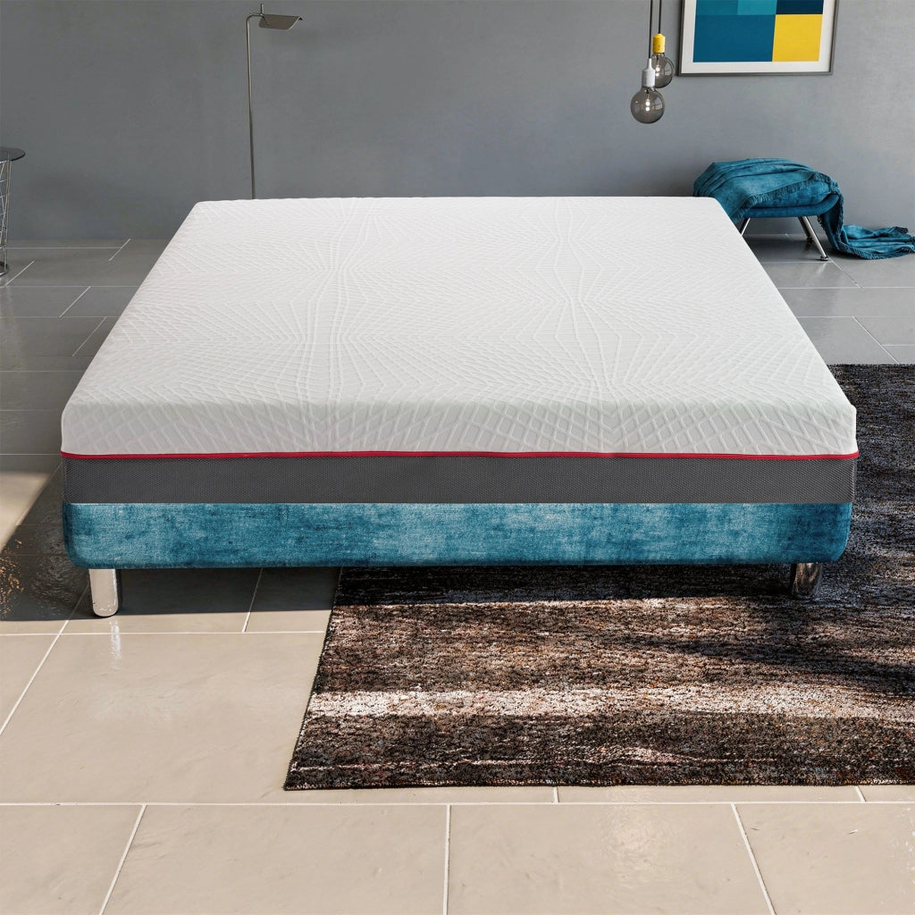 Materasso Piazza e Mezza 120x200 in Memory Foam, Altezza 21 cm, Sfoderabile, Rigidità H3, GREY