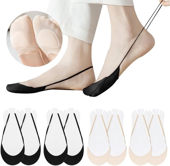 Invisibili calze per stivali, calze bassi, calze antiscivolo per stivali, invisibili calze ultradotati per tacchi alti, stivali, scarpe da sneaker, loafers, EU 35-39