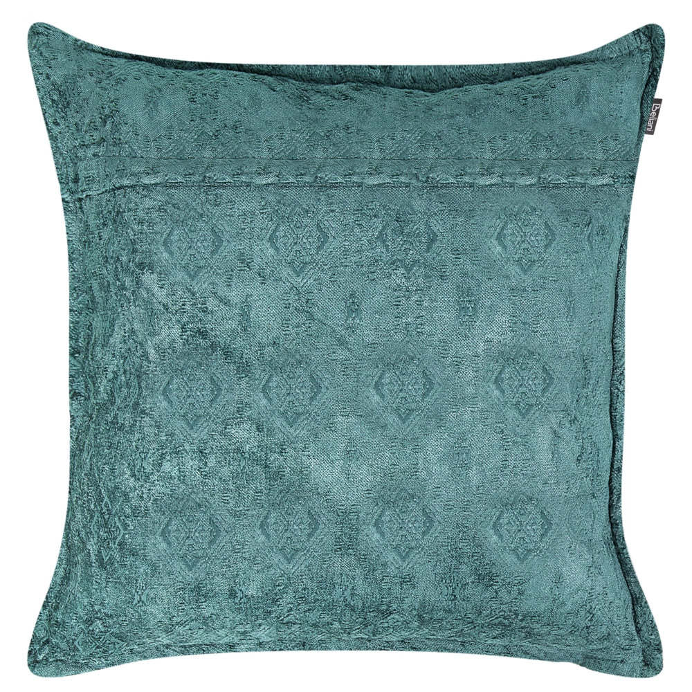 Set di 2 cuscini decorativi quadrati blu 50 x 50 cm stile classico